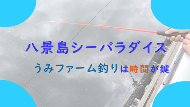 八景島シーパラダイスのうみファームは 釣りの時間帯に注意 ちょこままチャンネル